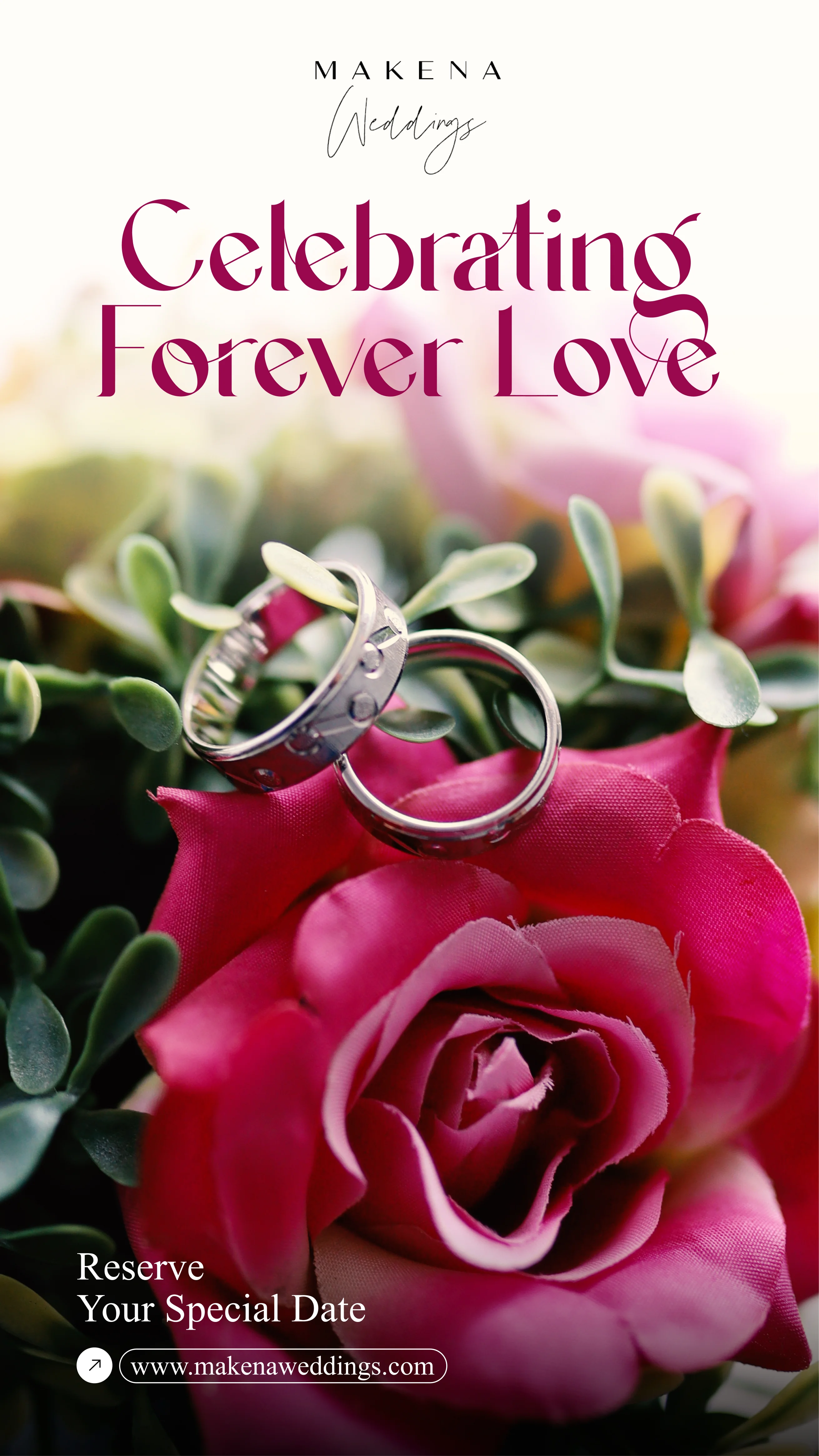 Event Social Media Post Design for Makena Weddings