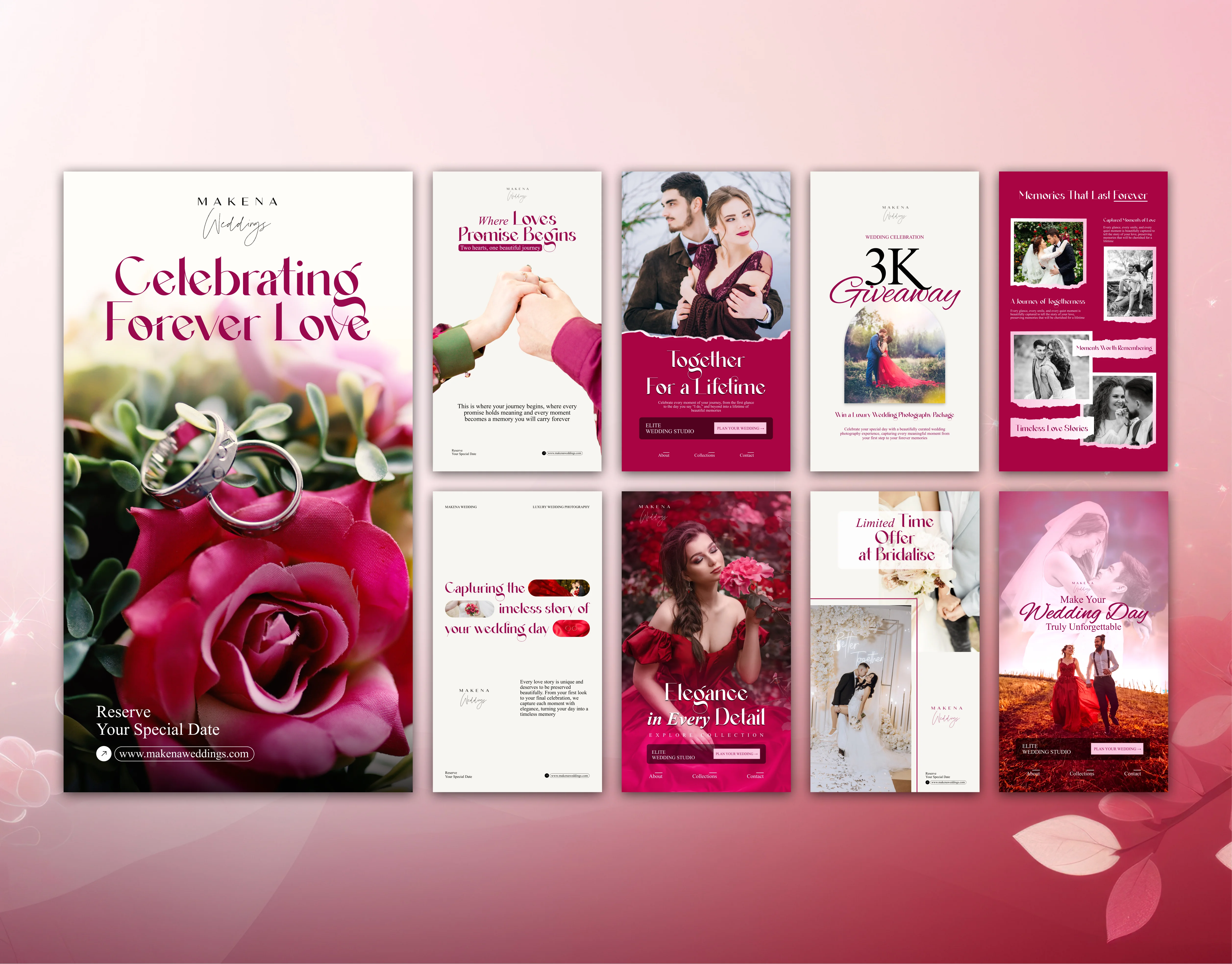 Event Social Media Post Design for Makena Weddings