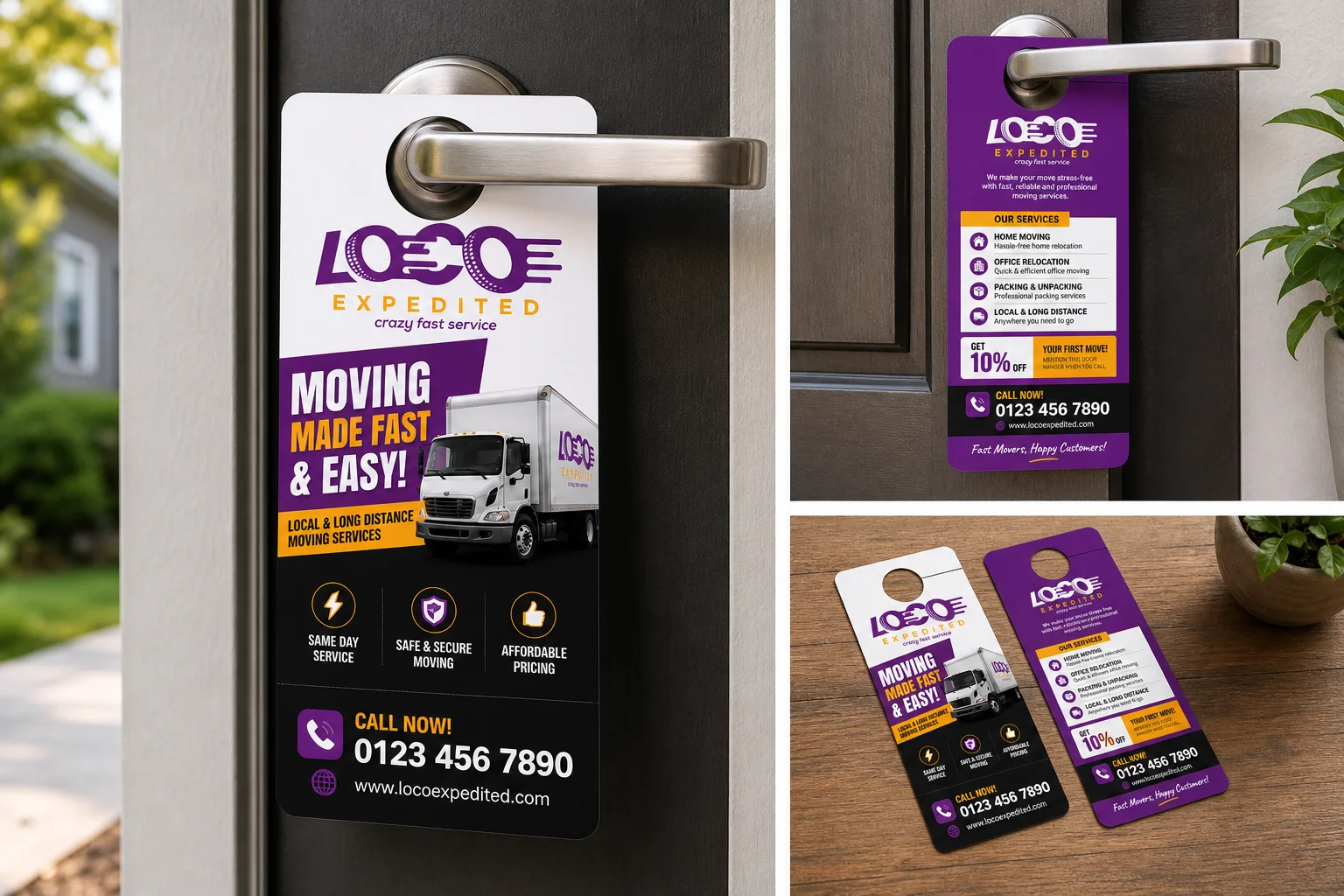 Door Hanger Design for Moving Service