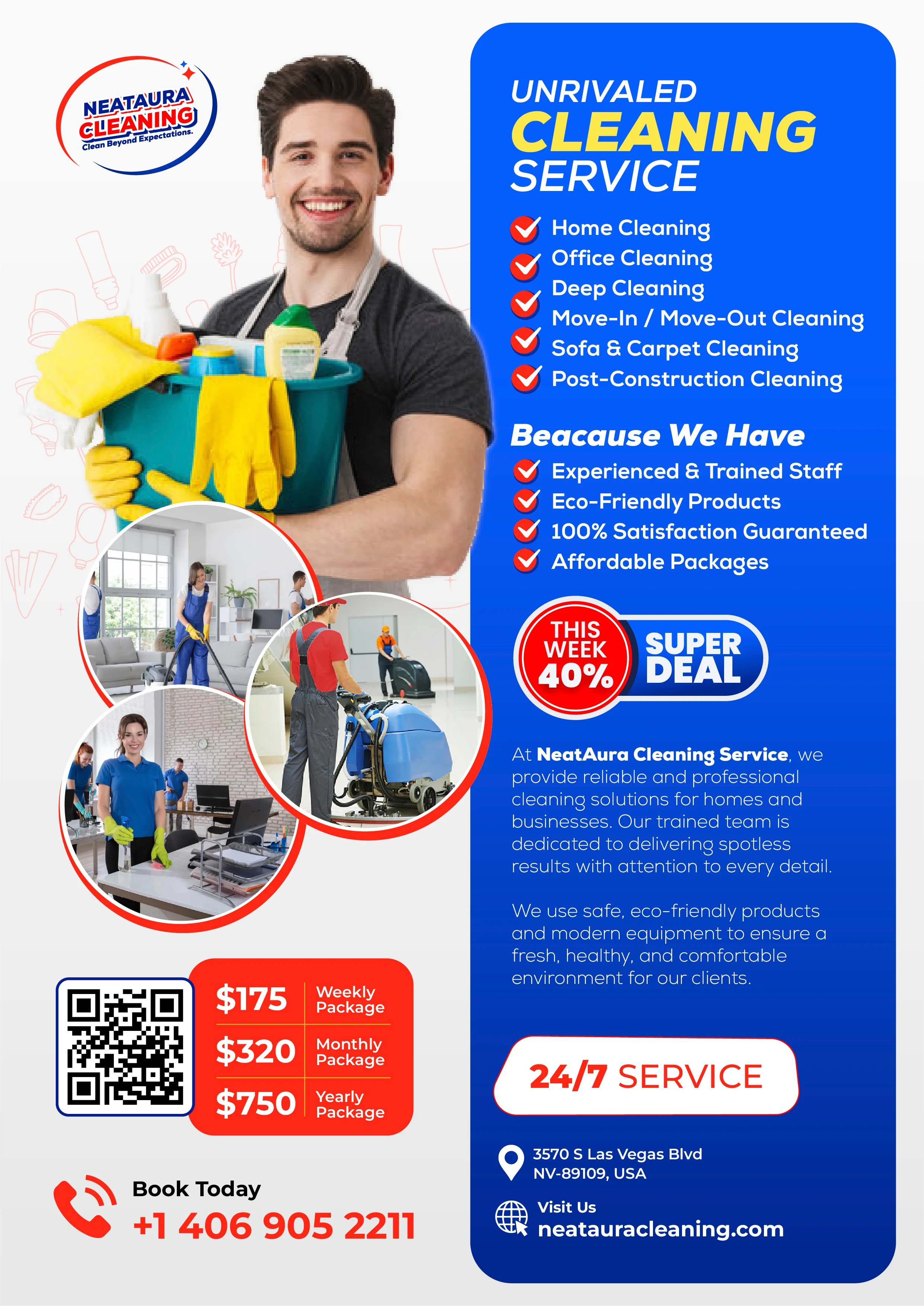 Cleaning Service Flyer Design
