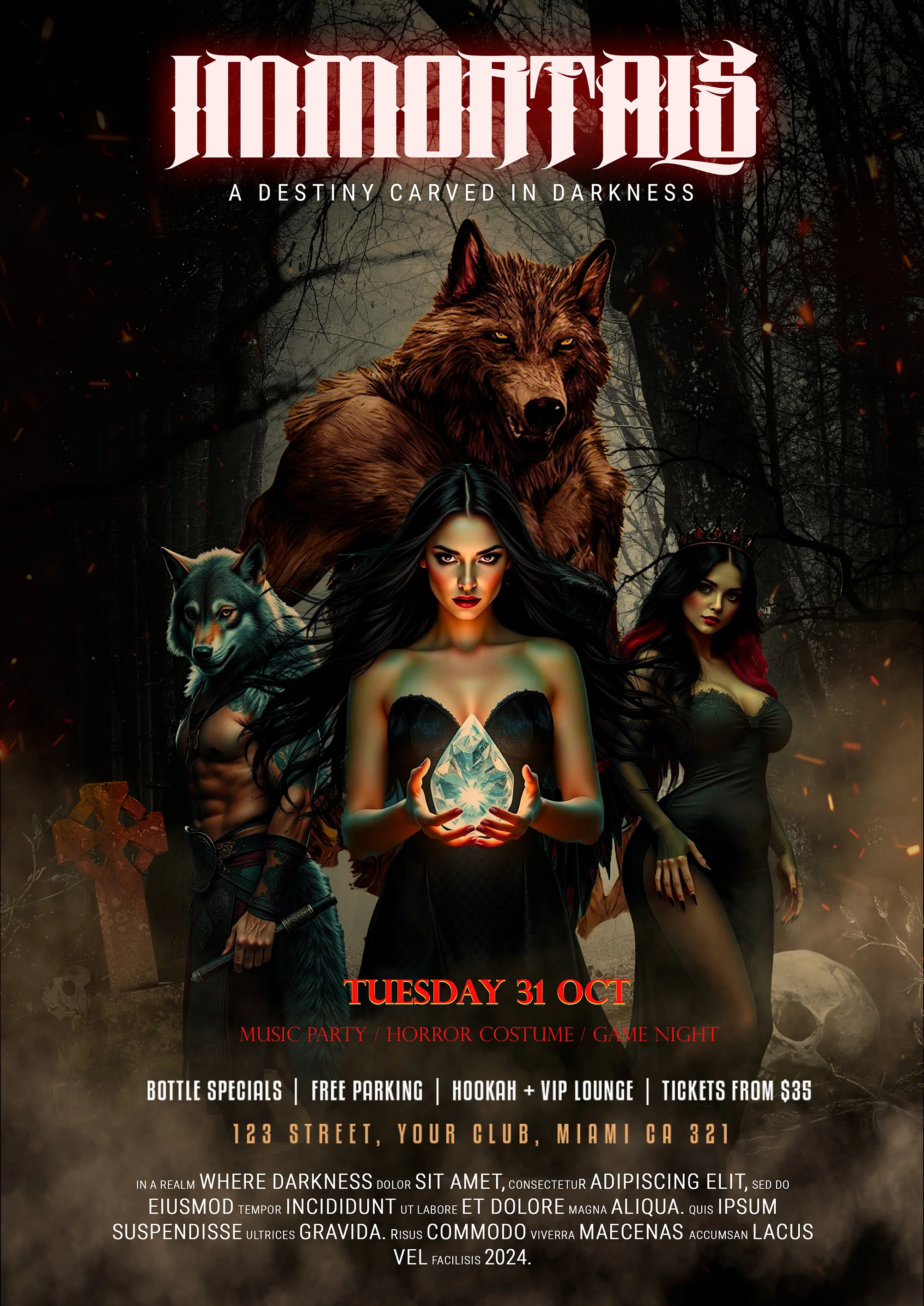Immontais – A Destiny Carved in Darkness Movie Poster Design