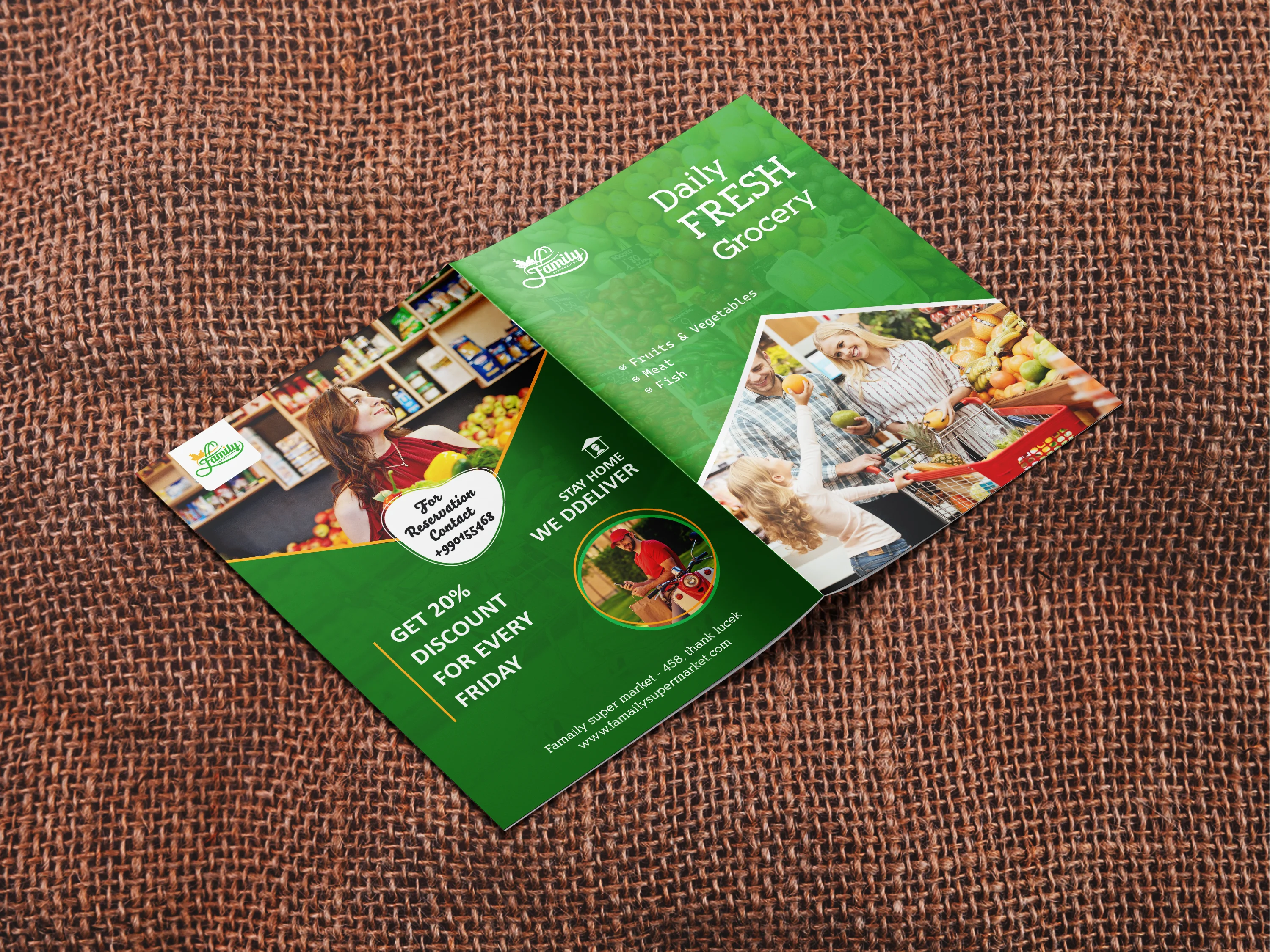 Daily Fresh Grocery Booklet Design