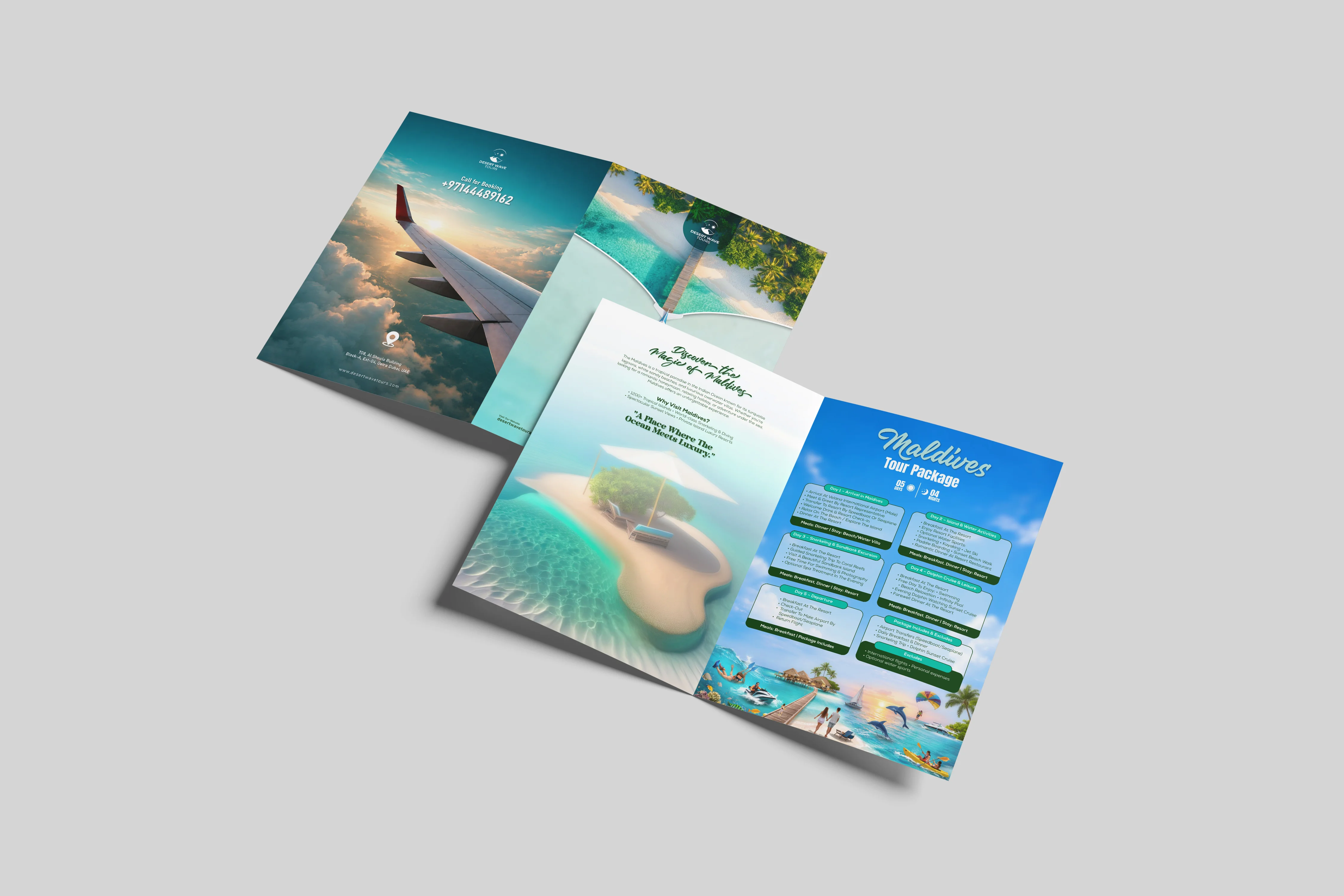 Explore Maldives Social Media Post Design