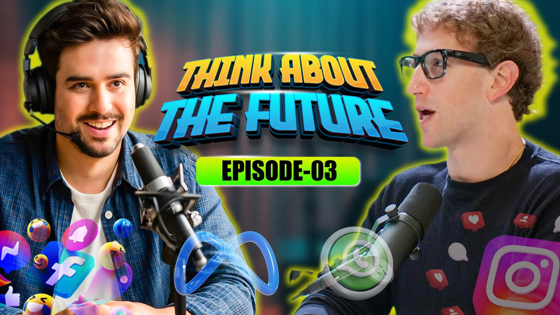 Podcast Thumbnail Design – Think About The Future