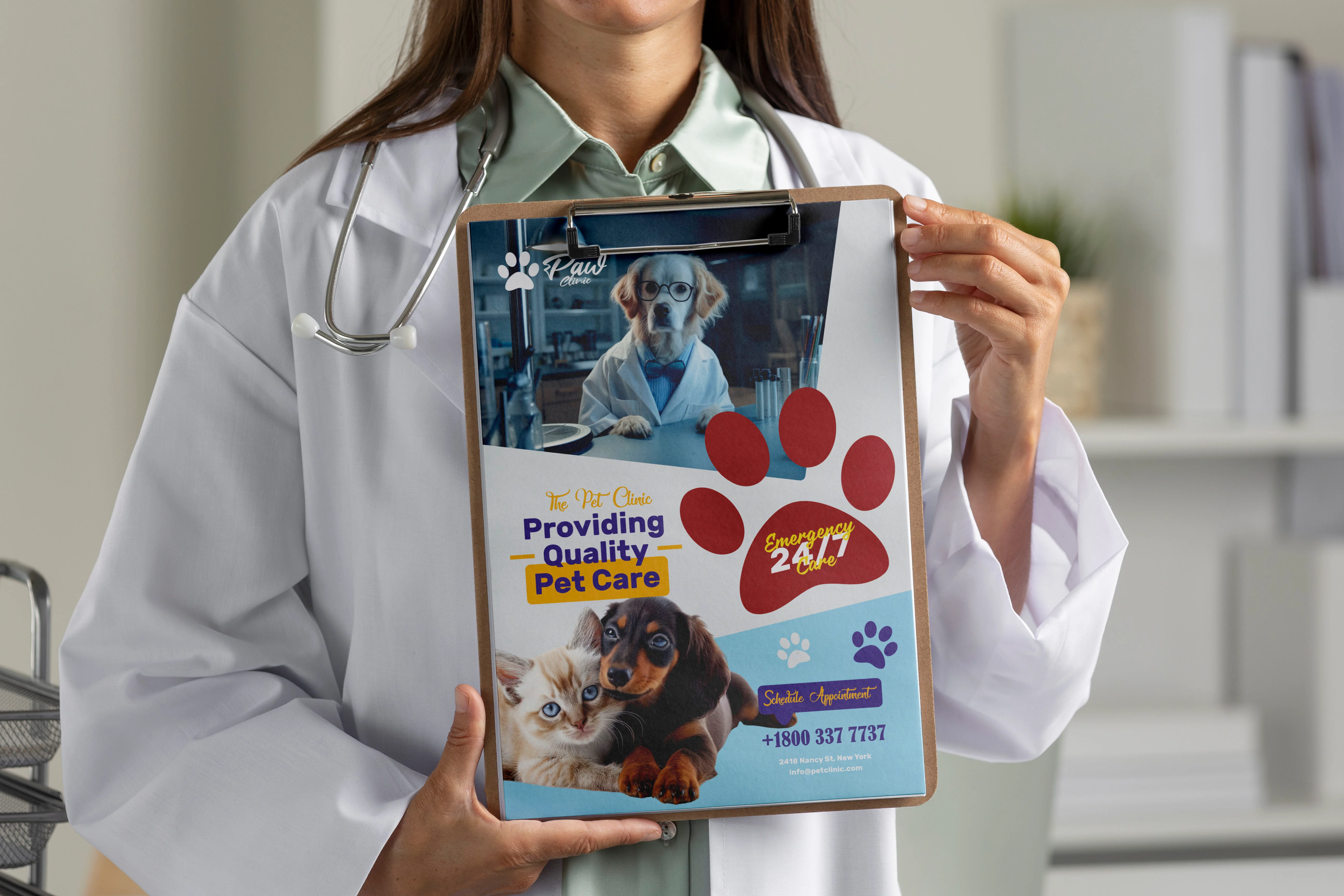 Pet Care Service Flyer Design