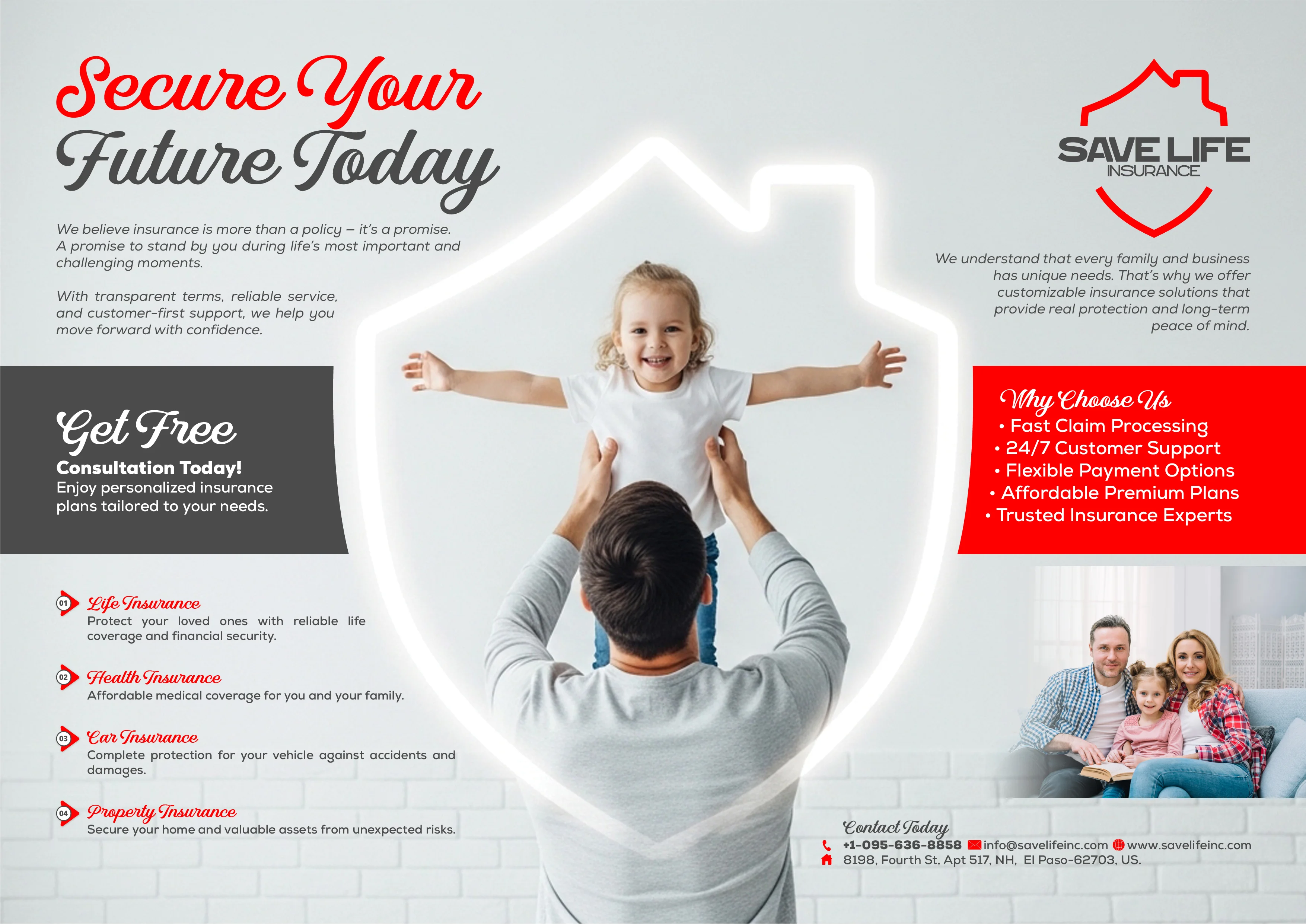 Life Insurance Social Media Post Design