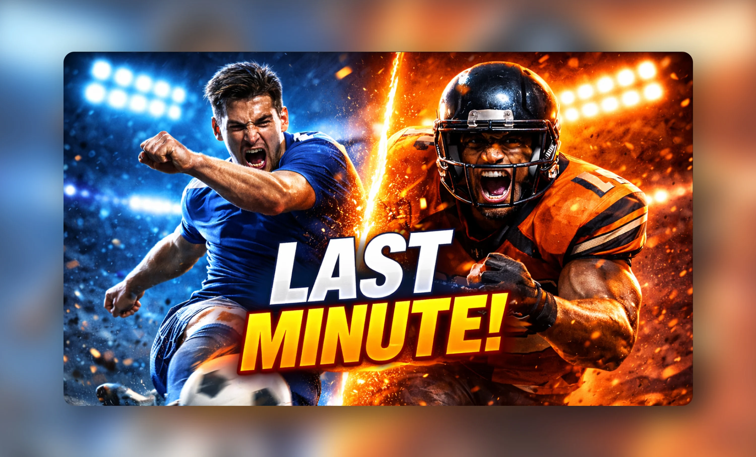 Sports YouTube Thumbnail Design