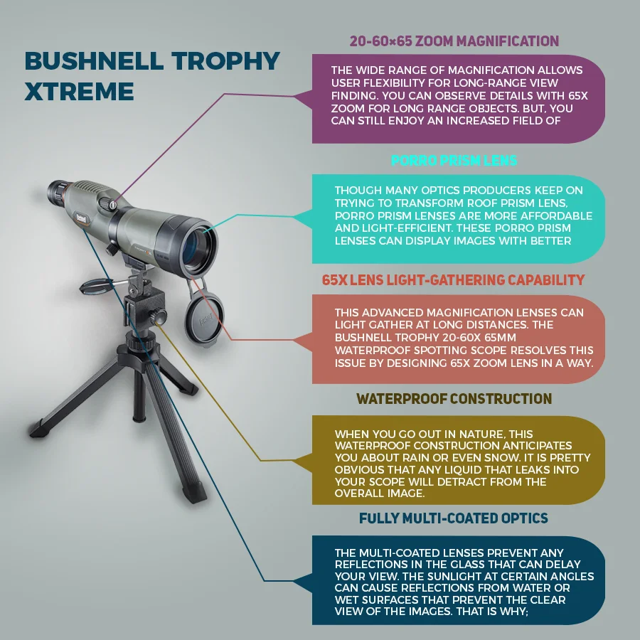 Infographic Design for Bushnell Trophy Xtreme