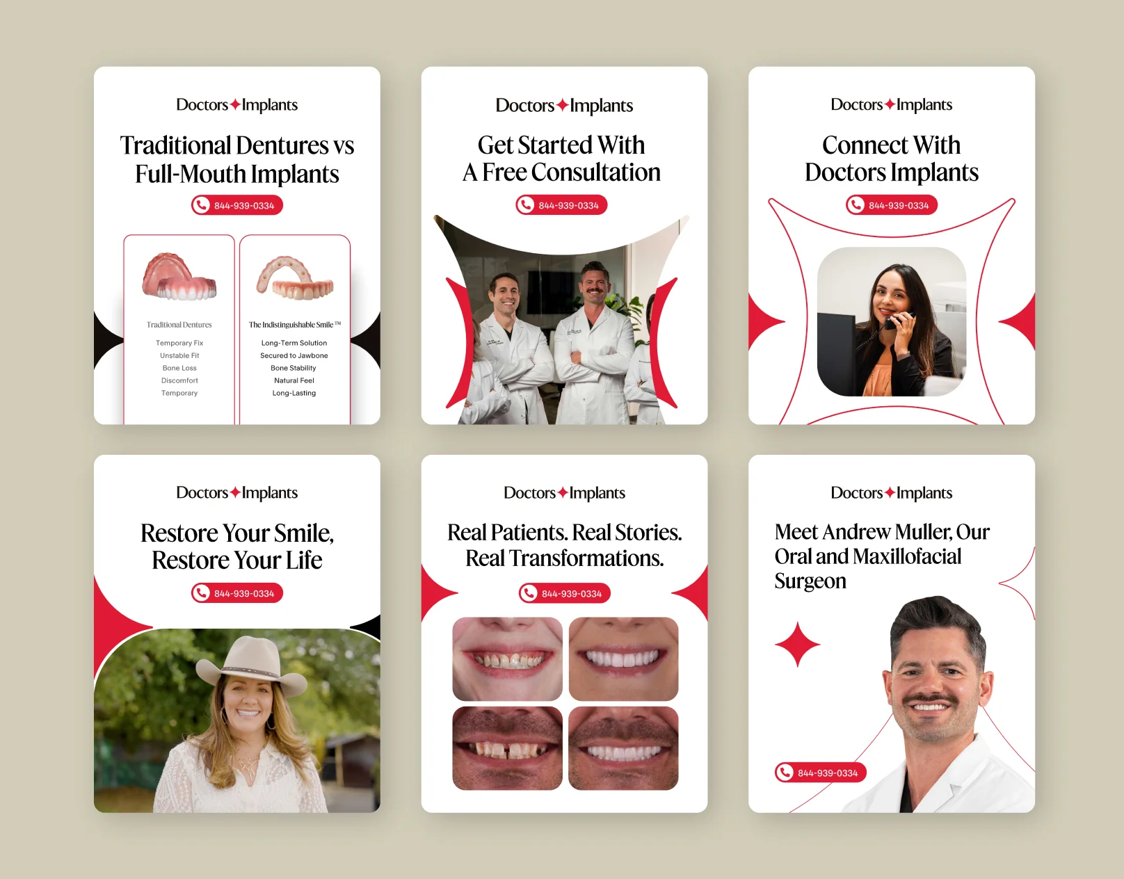 Dental Implant Social Media Post Design
