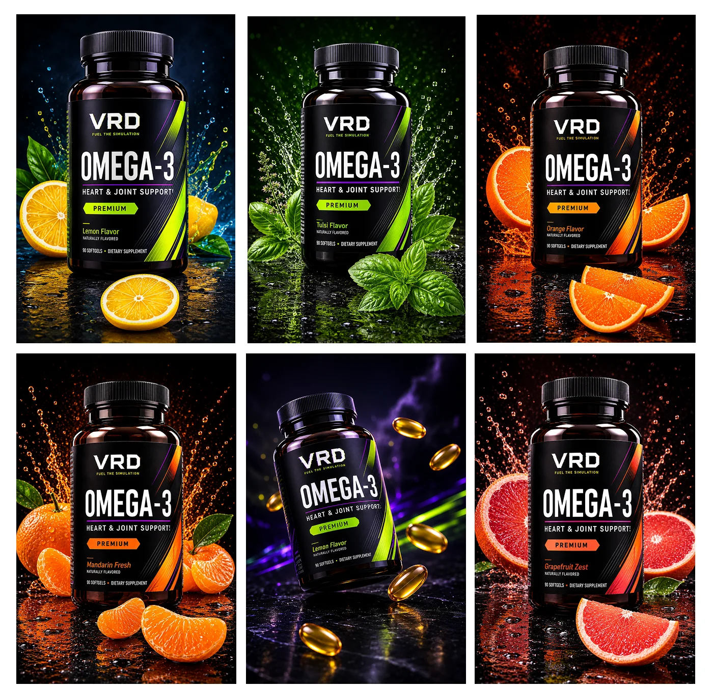 VRD Omega-3 – Heart & Joint Support Label Design