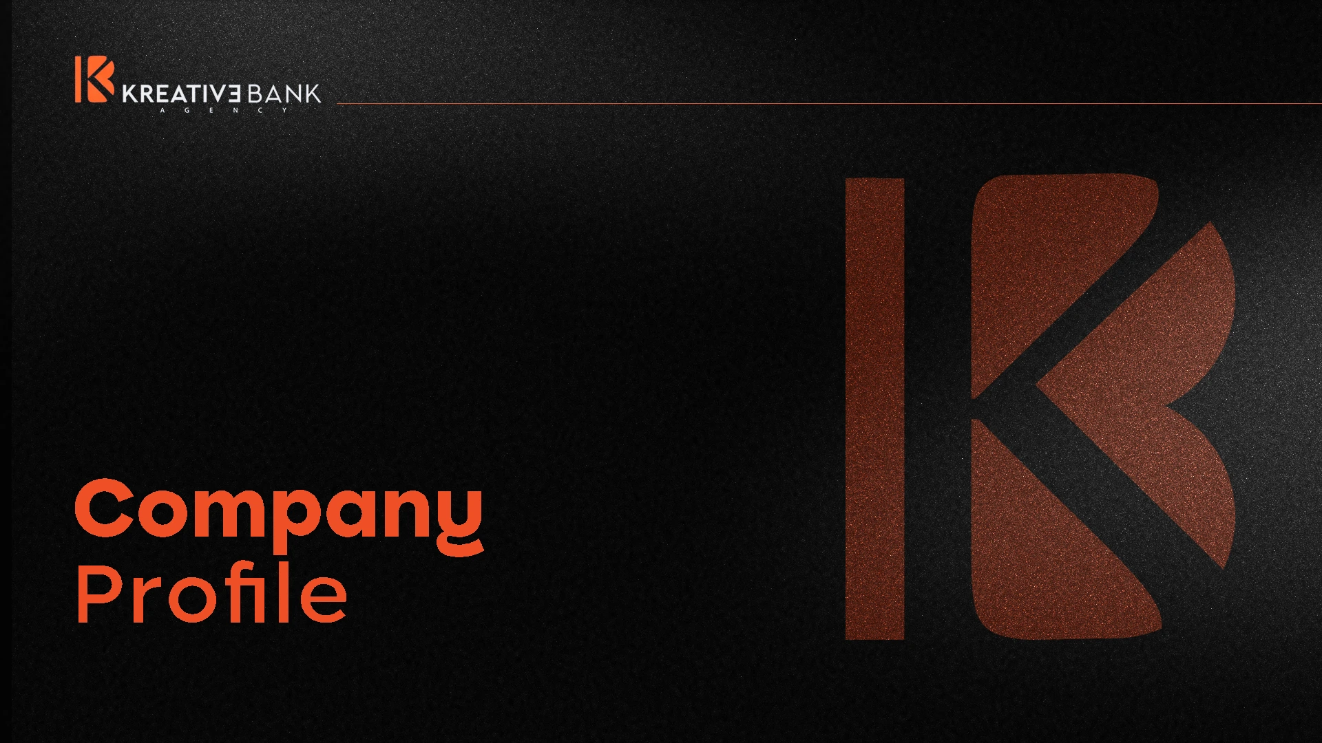 Kreative Bank Agency | Company Profile Design