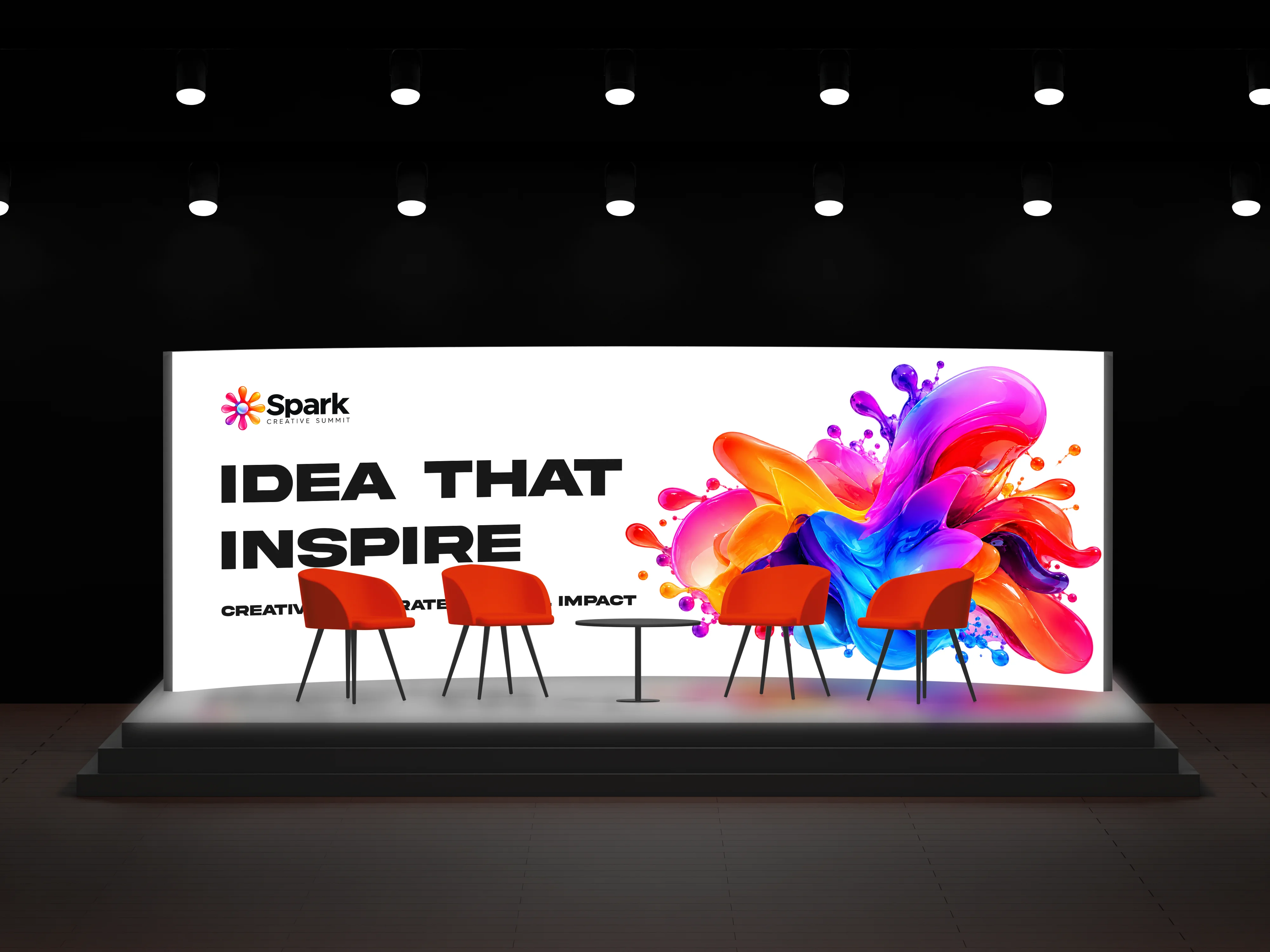 Creative Summit Event Backdrop & Stage Design